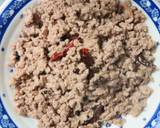 豚挽き肉とニラとピータンの四川風麻辣炒め作り方5写真