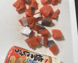 鮭マヨとナスの味噌汁と焼きナスのポン酢作り方2写真