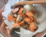 鮭マヨとナスの味噌汁と焼きナスのポン酢作り方5写真