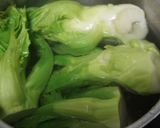 蕾菜と豚肉のオイスター炒め作り方1写真