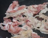 蕾菜と豚肉のオイスター炒め作り方3写真