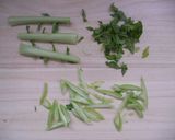 大根の葉っぱとカボチャの欠片のかき揚げ作り方1写真