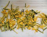 大根の葉っぱとカボチャの欠片のかき揚げ作り方3写真