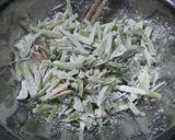大根の葉っぱとカボチャの欠片のかき揚げ作り方4写真