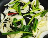 簡単！タコとほうれん草、舞茸のパスタ♪作り方3写真