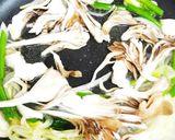 簡単！タコとほうれん草、舞茸のパスタ♪作り方4写真
