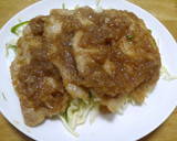 豚の生姜焼き、野菜と一緒作り方7写真