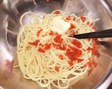 カリカリ梅としらすの和風パスタ作り方3写真