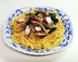 簡単！タコとほうれん草、舞茸のパスタ♪作り方8写真