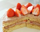 簡単共だて苺生チョコバースデーケーキ♥️作り方11写真