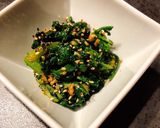 簡単★春菊とナッツの塩麹胡麻和え作り方7写真