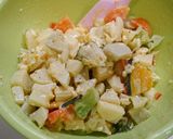 腸活！温野菜の味噌黄身マヨ和え作り方4写真