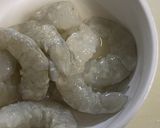 アスパラとブロッコリーのエビ生姜炒め作り方1写真
