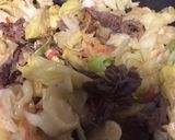 キャベツと牛肉のお好み焼き風作り方2写真
