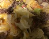 キャベツと牛肉のお好み焼き風作り方3写真
