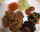今日は特別な日に！もも肉の贅沢から揚げ♡作り方5写真