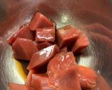 酔マグロ〜鮪の甘酢炒め〜作り方2写真