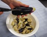 電子レンジDEなすとひき肉のトマトソース作り方1写真