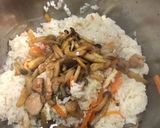 圧力鍋でしめじご飯作り方10写真