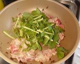 大根の葉と豚バラ肉の炒め物作り方5写真