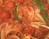 トマト缶ベースの野菜トマトソースパスタ作り方2写真