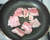長いもと豚肉のめんつゆにんにく炒め作り方3写真