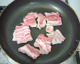 長いもと豚肉のめんつゆにんにく炒め作り方3写真