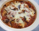 電子レンジDEなすとひき肉のトマトソース作り方8写真