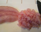 鶏ささみでヘルシーガパオライス作り方1写真