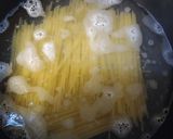 簡単！うどんスープで作る和風パスタ作り方1写真
