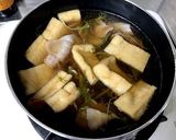 水菜と梅肉うどん作り方3写真