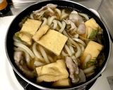 水菜と梅肉うどん作り方4写真
