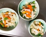 全てレンジ大根青椒肉絲風梅豚やみつき煮作り方11写真