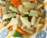全てレンジ大根青椒肉絲風梅豚やみつき煮作り方13写真