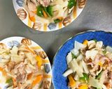 全てレンジ大根青椒肉絲風梅豚やみつき煮作り方15写真