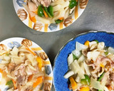 全てレンジ大根青椒肉絲風梅豚やみつき煮作り方15写真