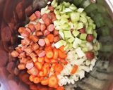 【簡単ランチに！】具沢山な偉いスープ作り方1写真