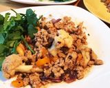 鶏ひき肉とカシューナッツの黒豆ソース炒め作り方6写真