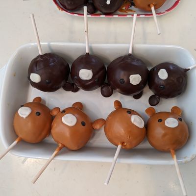 くまのロリポップチョコ by Katsuma32 【クックパッド】 簡単おいしい