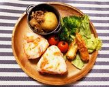 朝食プレート【鮭おにぎりと肉じゃが】作り方4写真