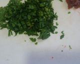 梅と塩昆布と春菊の和風パスタ作り方1写真