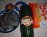加賀太キュウリの海老しんじょ風作り方1写真