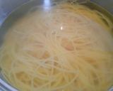 春菊とホタルイカのパスタ作り方3写真