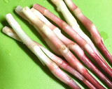 矢生姜(はじかみ)肉巻き 焼き野菜と作り方2写真
