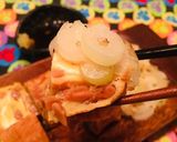 簡単おつまみ焼きネギ納豆オムレツ作り方3写真