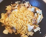 あさりとキャベツのペペロンチーノ風焼そば作り方6写真