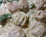旨い(〃^ー^〃)鶏つくねのクリーム煮♬作り方3写真