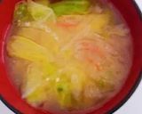 キャベツのお味噌汁・簡単de具だくさん作り方18写真