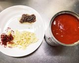 トマトソースパスタ作り方1写真