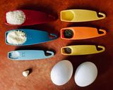 ゆで卵のチーズパン粉焼き作り方1写真